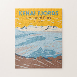 Puzzle Parque nacional de fiordos kenianos Harding Icefie