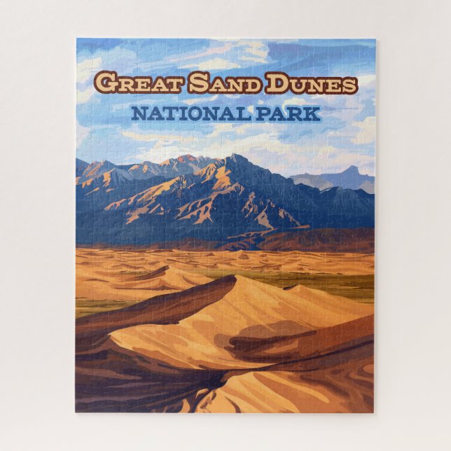 Puzzle Parque nacional de las Grandes Dunas de Arena Colo (Vertical)