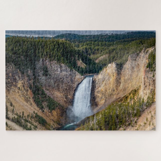 Puzzle Parque nacional de Lower Falls Yellowstone (Horizontal)