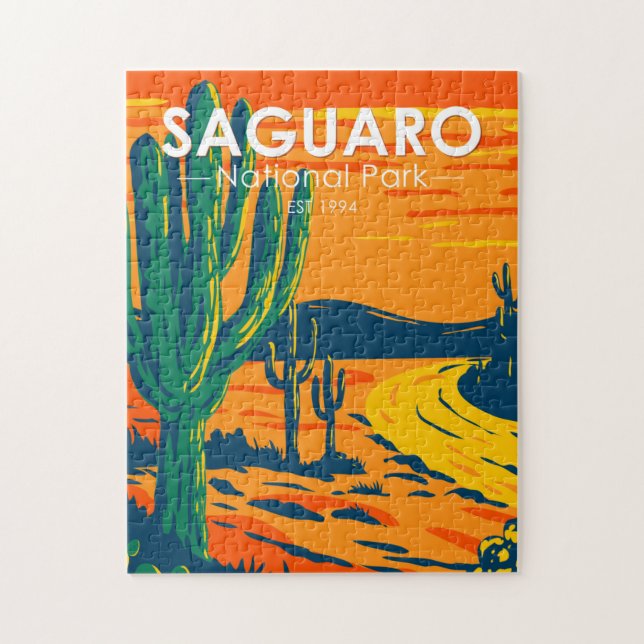 Puzzle Parque nacional de Saguaro  (Vertical)