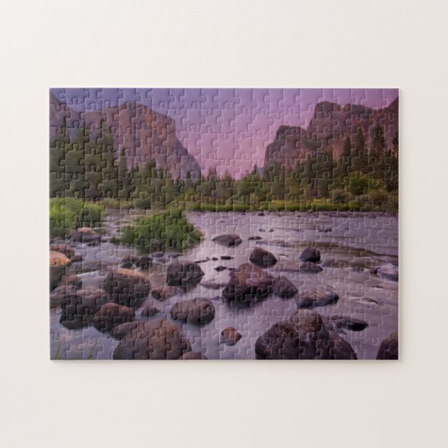 Puzzle Parque nacional de Yosemite en la oscuridad (Horizontal)