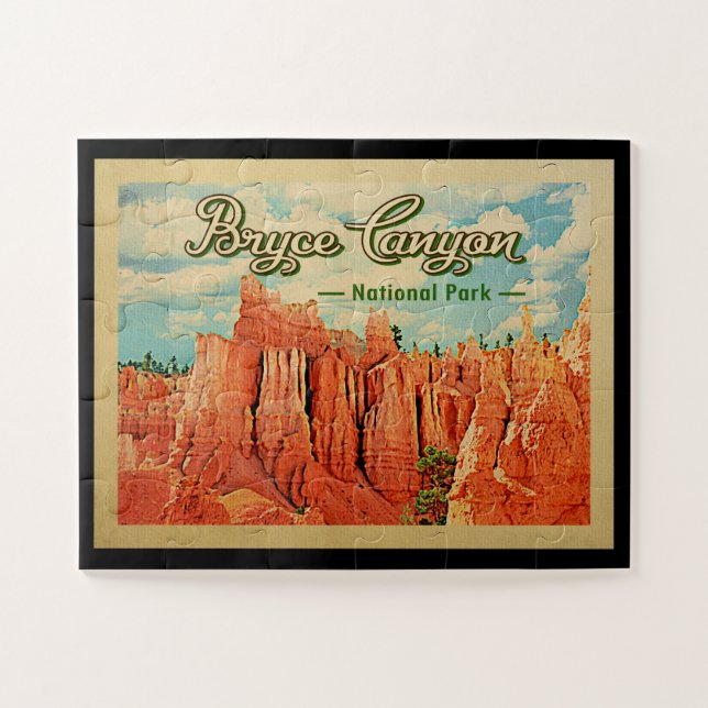 Puzzle Parque nacional del Cañón Bryce Viajes de época (Horizontal)