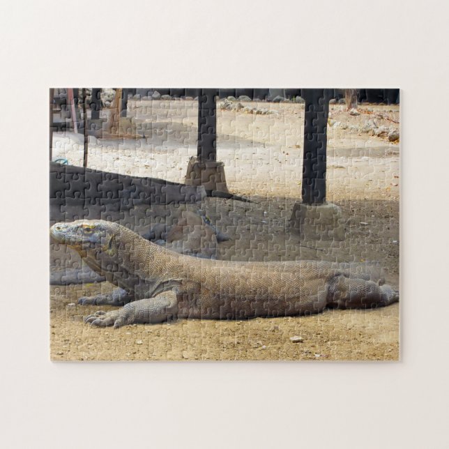 Puzzle Parque Nacional del Dragón de Komodo de Indonesia. (Horizontal)
