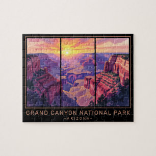 Puzzle Parque Nacional del Gran Cañón Retro Arizona Sende