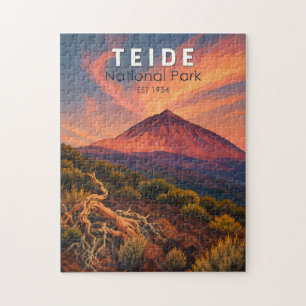 Puzzle Parque Nacional del Teide España Ilustración Arte