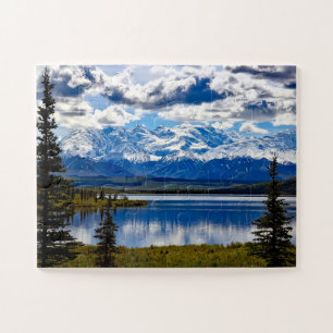 Puzzle Parque Nacional Denali Alaska Cielo Nubes Montañas