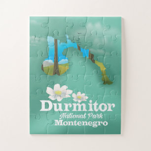 Puzzle Parque nacional Durmitor, Mapa de Montenegro