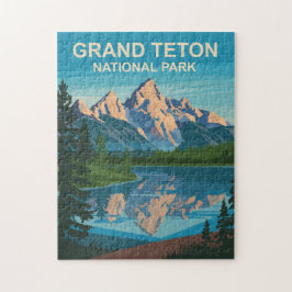 Puzzle Parque nacional Gran Teton Paisaje Arte de viajes