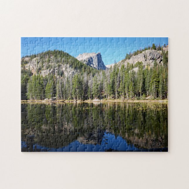 Puzzle Parque nacional Hallett Peak & Lake Rocky Mountain (Horizontal)