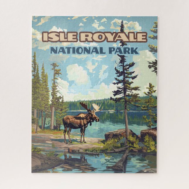 Puzzle Parque nacional Isle Royale Lago Michigan (Vertical)