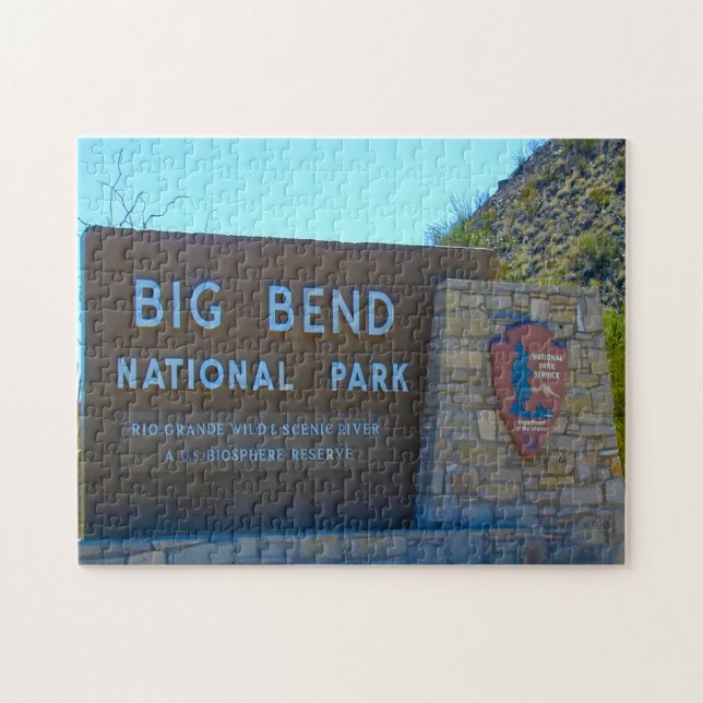 Puzzle Parque nacional Jigsaws Big Bend Texas. (Horizontal)