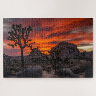 Puzzle Parque nacional Joshua Tree Red Sunset