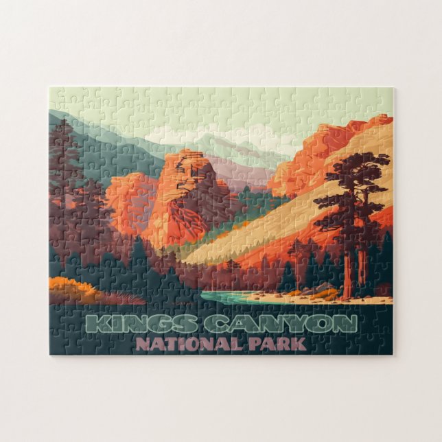 Puzzle Parque nacional Kings Canyon Montañas de Californi (Horizontal)
