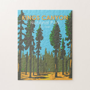Puzzle Parque nacional Kings Canyon Subvención Vintage