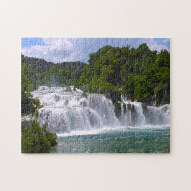 Puzzle Parque Nacional Krk Croacia. (Horizontal)