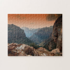 Puzzle Parque Nacional Montañas Escénicas Sunset