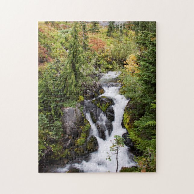 Puzzle Parque Nacional Mount Rainier, arroyo de otoño (Vertical)