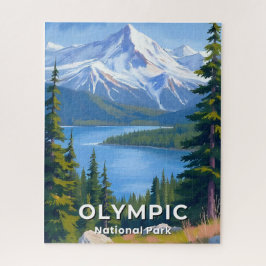 Puzzle Parque Nacional Olímpico | Arte de Viajes a Washin
