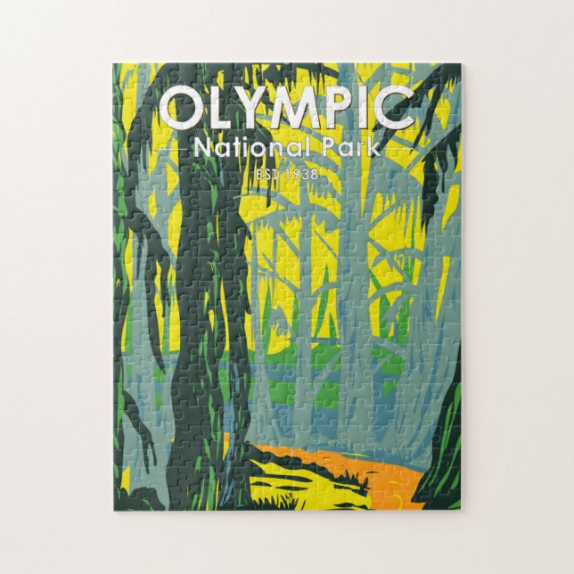 Puzzle Parque nacional olímpico de Washington Hoh Rainfor (Vertical)