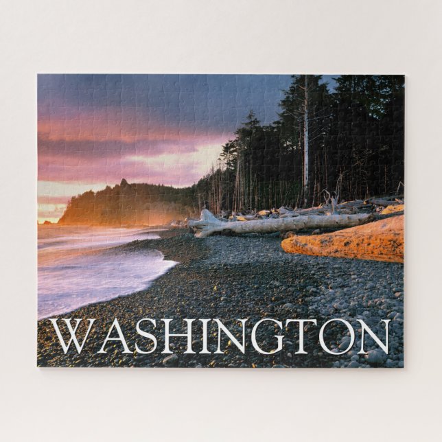 Puzzle Parque Nacional Olympic | Estado de Washington (Horizontal)