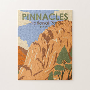 Puzzle Parque nacional Pinnacles California Vintage