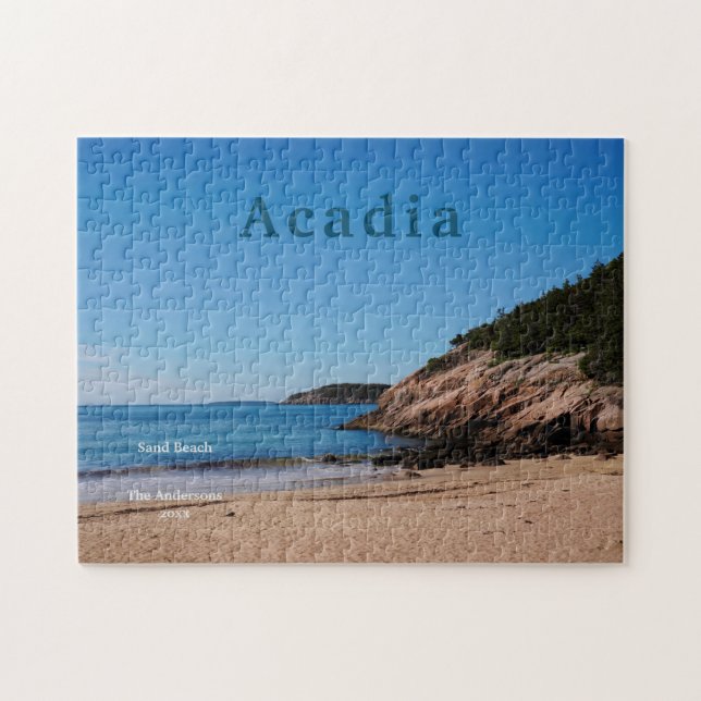 Puzzle Parque nacional Playa de Acadia Sand Maine (Horizontal)