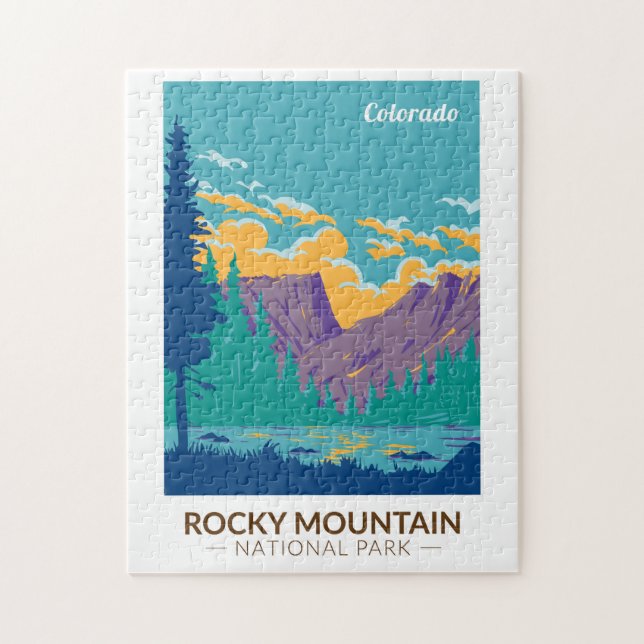 Puzzle Parque nacional Rocky Mountain Teton Range Travel (Vertical)