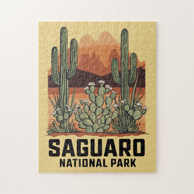 Puzzle Parque nacional Saguaro Cactus (Vertical)