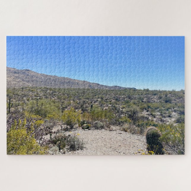 Puzzle Parque nacional Saguaro Tucson Arizona Rompecabeza (Horizontal)