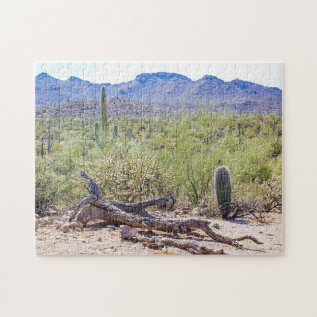 Puzzle Parque nacional Saguaro Tucson Arizona Rompecabeza (Horizontal)