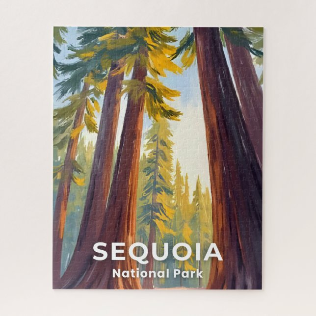 Puzzle Parque Nacional Sequoia | Viajes a California (Vertical)