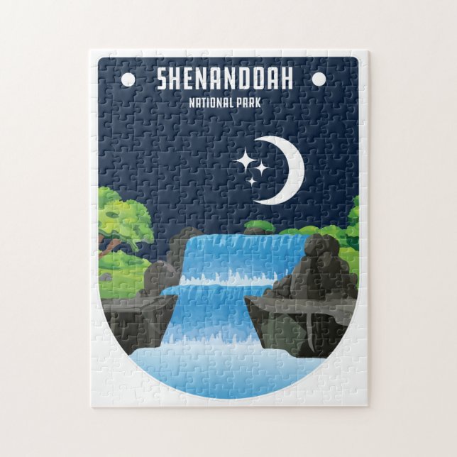 Puzzle Parque nacional Shenandoah Noche tranquila Virgini (Vertical)