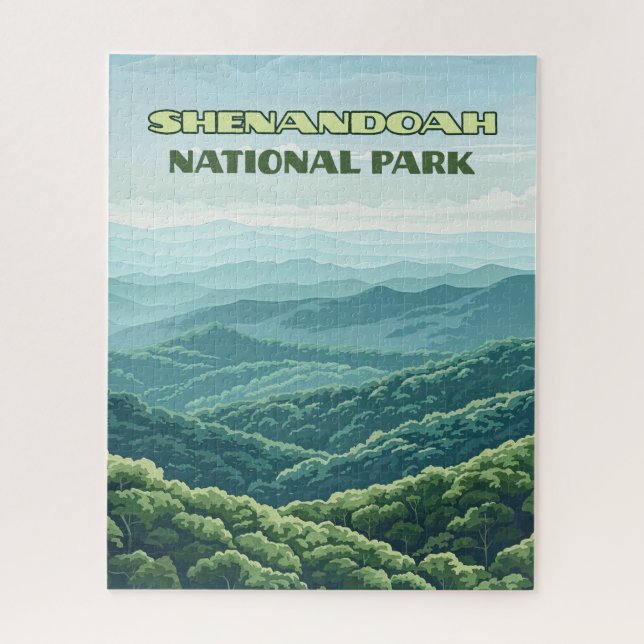 Puzzle Parque nacional Shenandoah Virginia Blue Ridge Ret (Vertical)