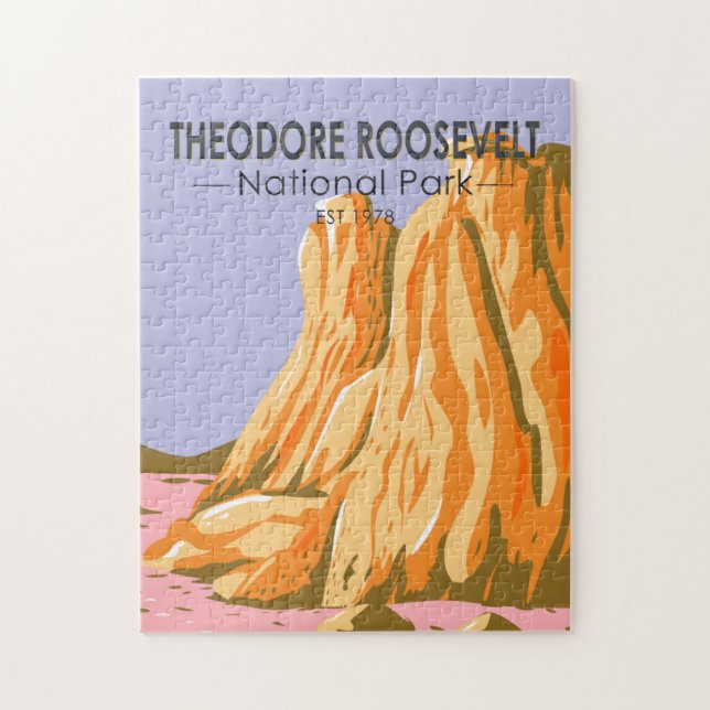 Puzzle Parque nacional Theodore Roosevelt North Dakota (Vertical)