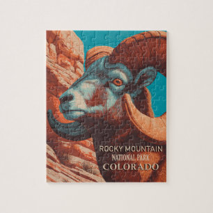 Puzzle Parque nacional Vintage Rocky Mountain Colorado