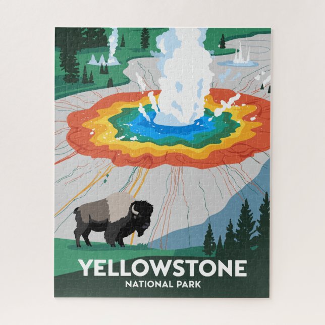 Puzzle Parque nacional Vivid Yellowstone (Vertical)