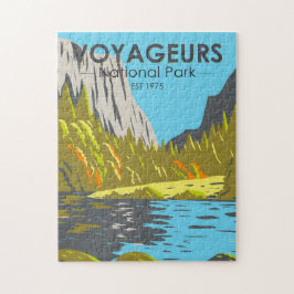 Puzzle Parque nacional Voyageurs Minnesota Vintage
