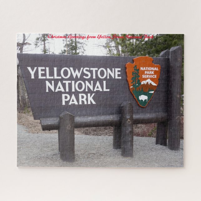 Puzzle Parque Nacional Yellowstone. Felicitaciones de Nav (Horizontal)