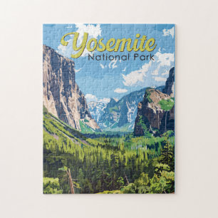 Puzzle Parque nacional Yosemite Arte de Viajes Ilustracio