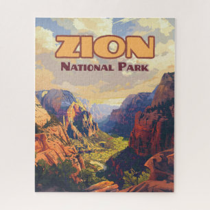 Puzzle Parque nacional Zion Retro Cañón Utah Moab