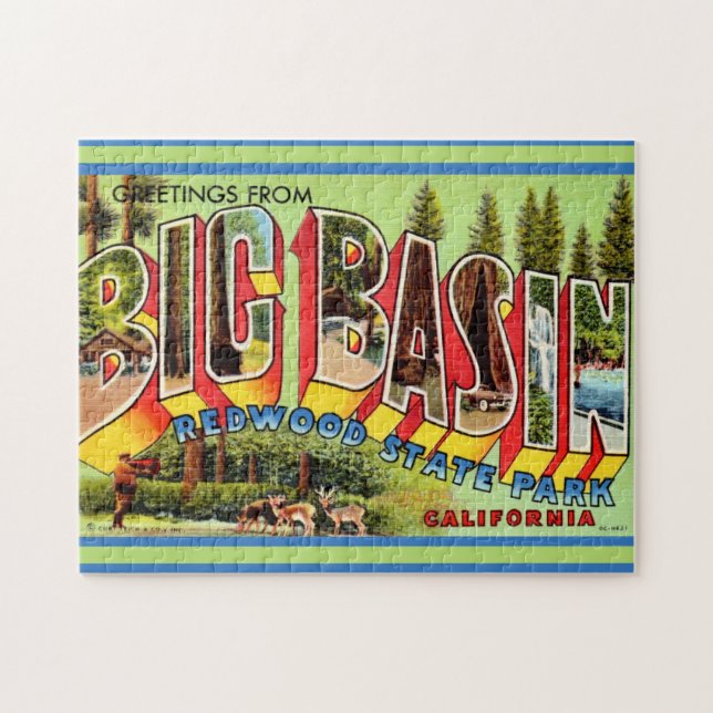 Puzzle Parque Redwood Big Basin 11x14 (Horizontal)