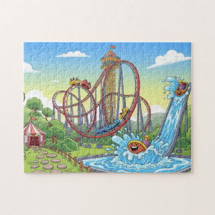 Puzzle Parque temático personalizado Aventura - Parque na