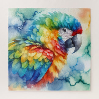 Puzzle Parrot Watercolor