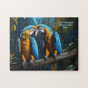 Puzzle ParroTES coloreados de texto personalizado