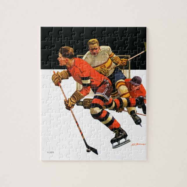 Puzzle Partido del hockey sobre hielo (Vertical)