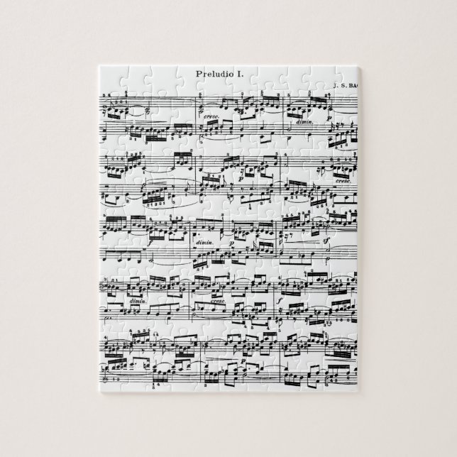 Puzzle Partitura de Bach (Vertical)
