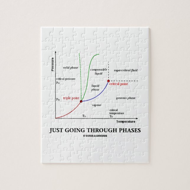 Puzzle Pasando por fases de química del agua (Vertical)