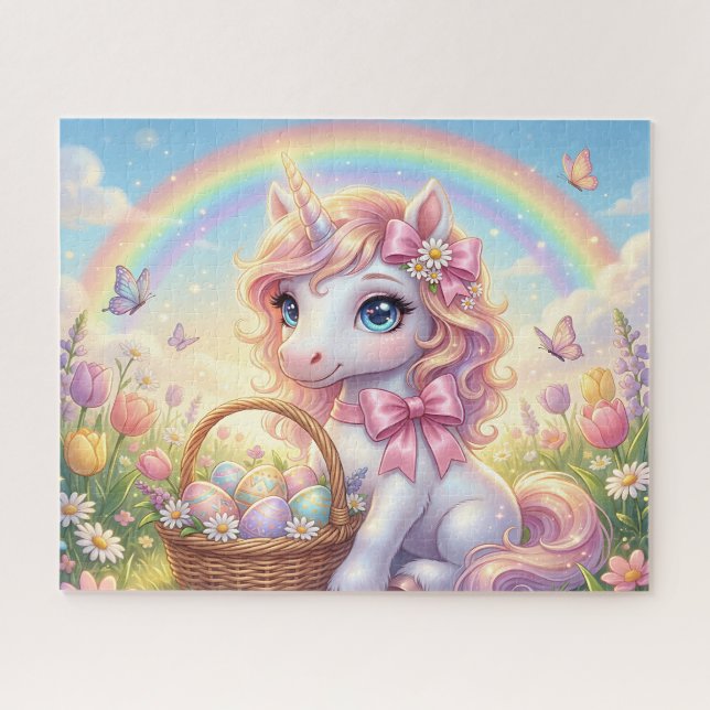 Puzzle Pascua de Arcoiris de Unicornio (Horizontal)