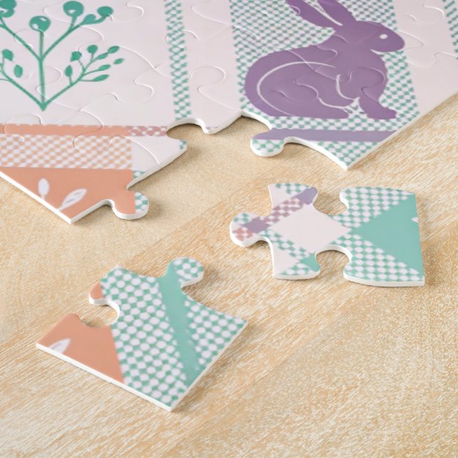 Puzzle Pascua de cuadros escoceses   (Lado)
