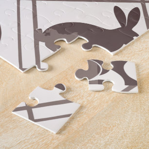 Puzzle Pascua de cuadros marrones
